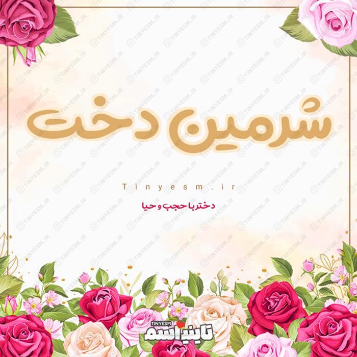 اسم شرمین دخت و معنی اسم شرمین دخت