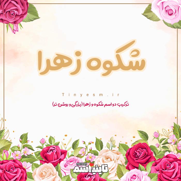 اسم شکوه زهرا و معنی اسم شکوه زهرا